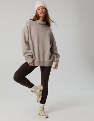 OFFLINE By Aerie Cloud Fleece Oversized Mockneck Sweatshirt