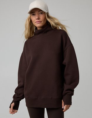 OFFLINE By Aerie Cloud Fleece Oversized Mockneck Sweatshirt