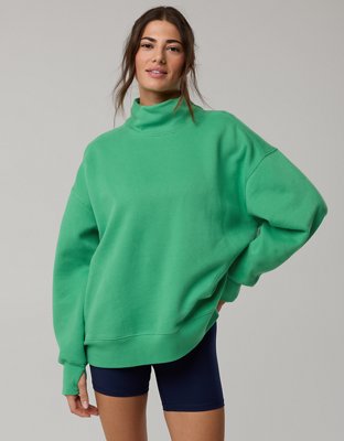 OFFLINE By Aerie Cloud Fleece Oversized Mockneck Sweatshirt