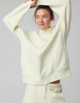 OFFLINE By Aerie Cloud Fleece Oversized Mockneck Sweatshirt