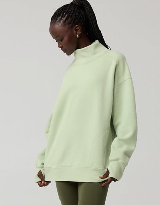 OFFLINE By Aerie Cloud Fleece Oversized Mockneck Sweatshirt