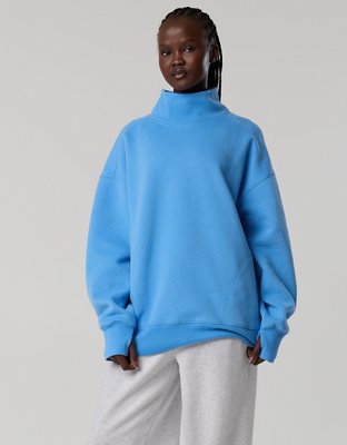 OFFLINE By Aerie Cloud Fleece Oversized Mockneck Sweatshirt