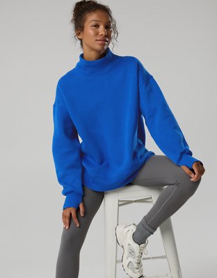 OFFLINE By Aerie Cloud Fleece Oversized Mockneck Sweatshirt