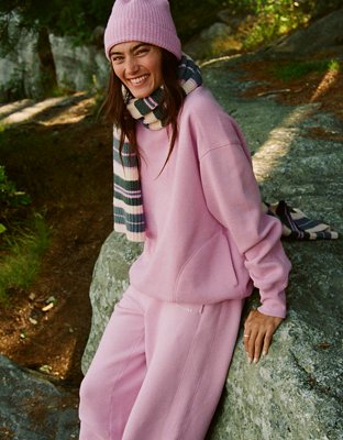 OFFLINE By Aerie Cloud Fleece Oversized Mockneck Sweatshirt