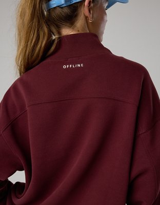 OFFLINE By Aerie Cloud Fleece Oversized Mockneck Sweatshirt