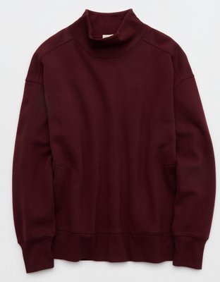 OFFLINE By Aerie Cloud Fleece Oversized Mockneck Sweatshirt