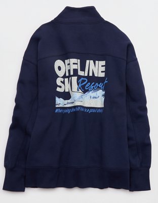 OFFLINE By Aerie Cloud Fleece Oversized Mockneck Sweatshirt