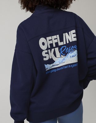 OFFLINE By Aerie Cloud Fleece Oversized Mockneck Sweatshirt