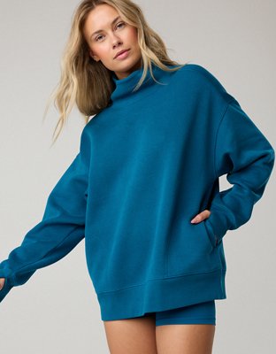 OFFLINE By Aerie Cloud Fleece Oversized Mockneck Sweatshirt