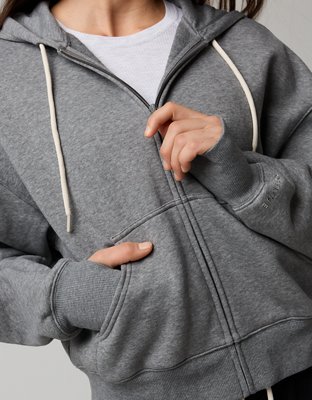 OFFLINE By Aerie Cloud Fleece Classic Full Zip Sweatshirt