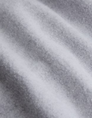 Женские толстовки Offline By Aerie Cloud Fleece Classic Full Zip, цвет: Светлый меланжевый серый — фото 7