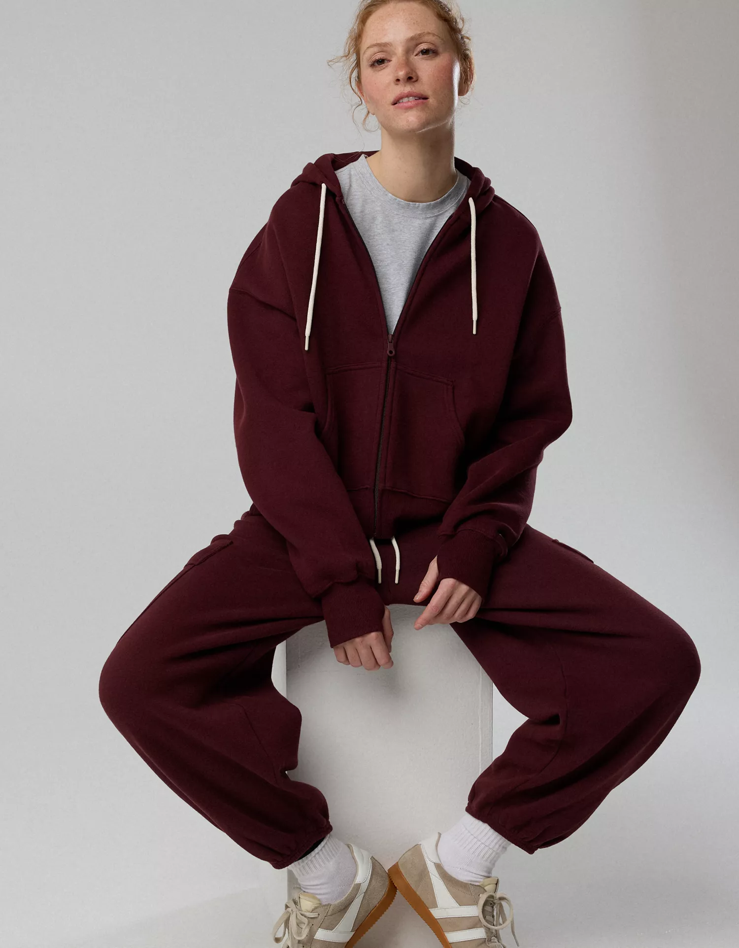 OFFLINE By Aerie Cloud Fleece Classic Full Zip Sweatshirt - thumbnail 8