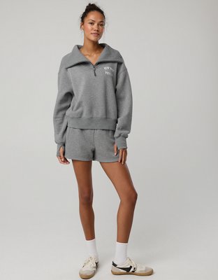 OFFLINE By Aerie Cloud Fleece Quarter Zip Sweatshirt