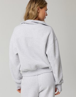 OFFLINE By Aerie Cloud Fleece Quarter Zip Sweatshirt