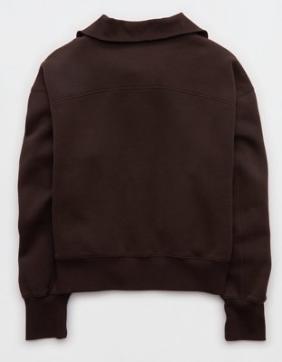 OFFLINE By Aerie Cloud Fleece Quarter Zip Sweatshirt