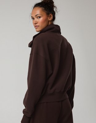 OFFLINE By Aerie Cloud Fleece Quarter Zip Sweatshirt