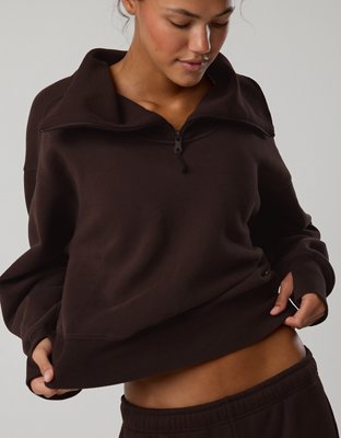 OFFLINE By Aerie Cloud Fleece Quarter Zip Sweatshirt