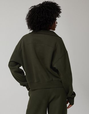OFFLINE By Aerie Cloud Fleece Quarter Zip Sweatshirt