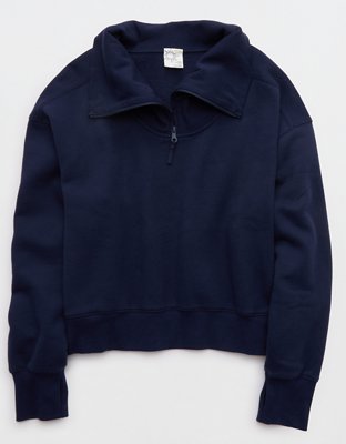 OFFLINE By Aerie Cloud Fleece Quarter Zip Sweatshirt
