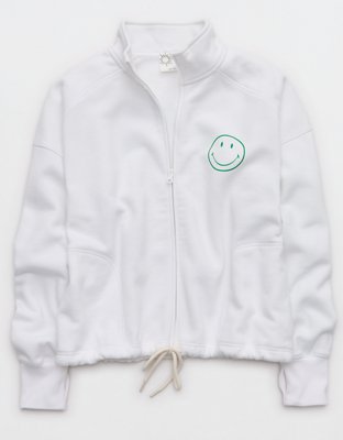 OFFLINE By Aerie | Smiley® Cloud Fleece Seamed Full Zip | OFFLINE