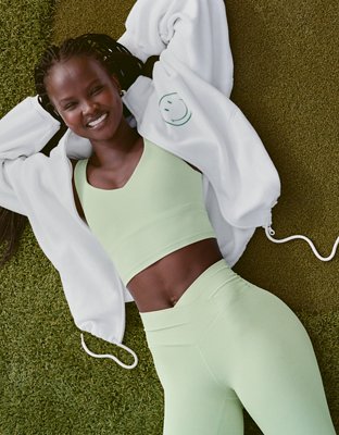OFFLINE By Aerie | Smiley® Cloud Fleece Seamed Full Zip | OFFLINE