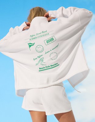OFFLINE By Aerie | Smiley® Cloud Fleece Seamed Full Zip