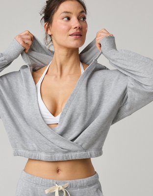 OFFLINE By Aerie Keep It 100 Terry Wrap Hoodie