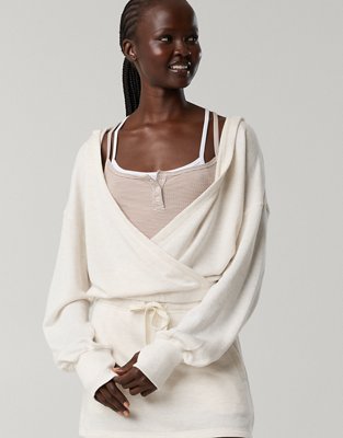 OFFLINE By Aerie Keep It 100 Terry Wrap Hoodie