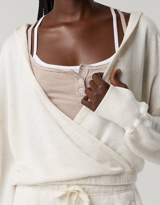 OFFLINE By Aerie Keep It 100 Terry Wrap Hoodie