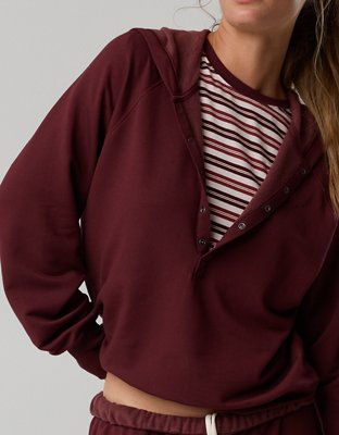 OFFLINE By Aerie OTT Henley Hoodie