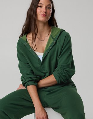 OFFLINE By Aerie OTT Henley Hoodie