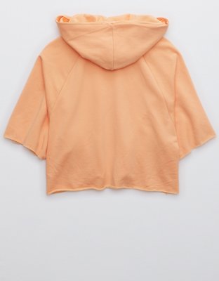 OFFLINE By Aerie OTT Fleece Short Sleeve Cropped Hoodie