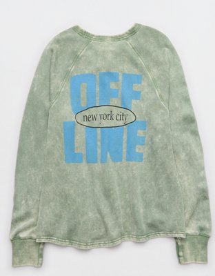 OFFLINE By Aerie Keep It 100 Terry Long Sleeve T-Shirt