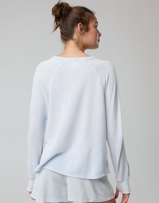 OFFLINE By Aerie Keep It 100 Terry Long Sleeve Crewneck
