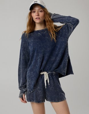 OFFLINE By Aerie Keep It 100 Terry Long Sleeve Crewneck from American Eagle - $59.95