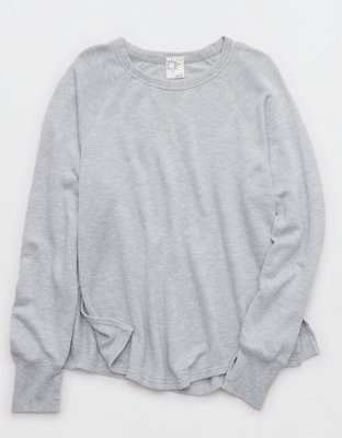 OFFLINE By Aerie Keep It 100 Terry Long Sleeve T-Shirt