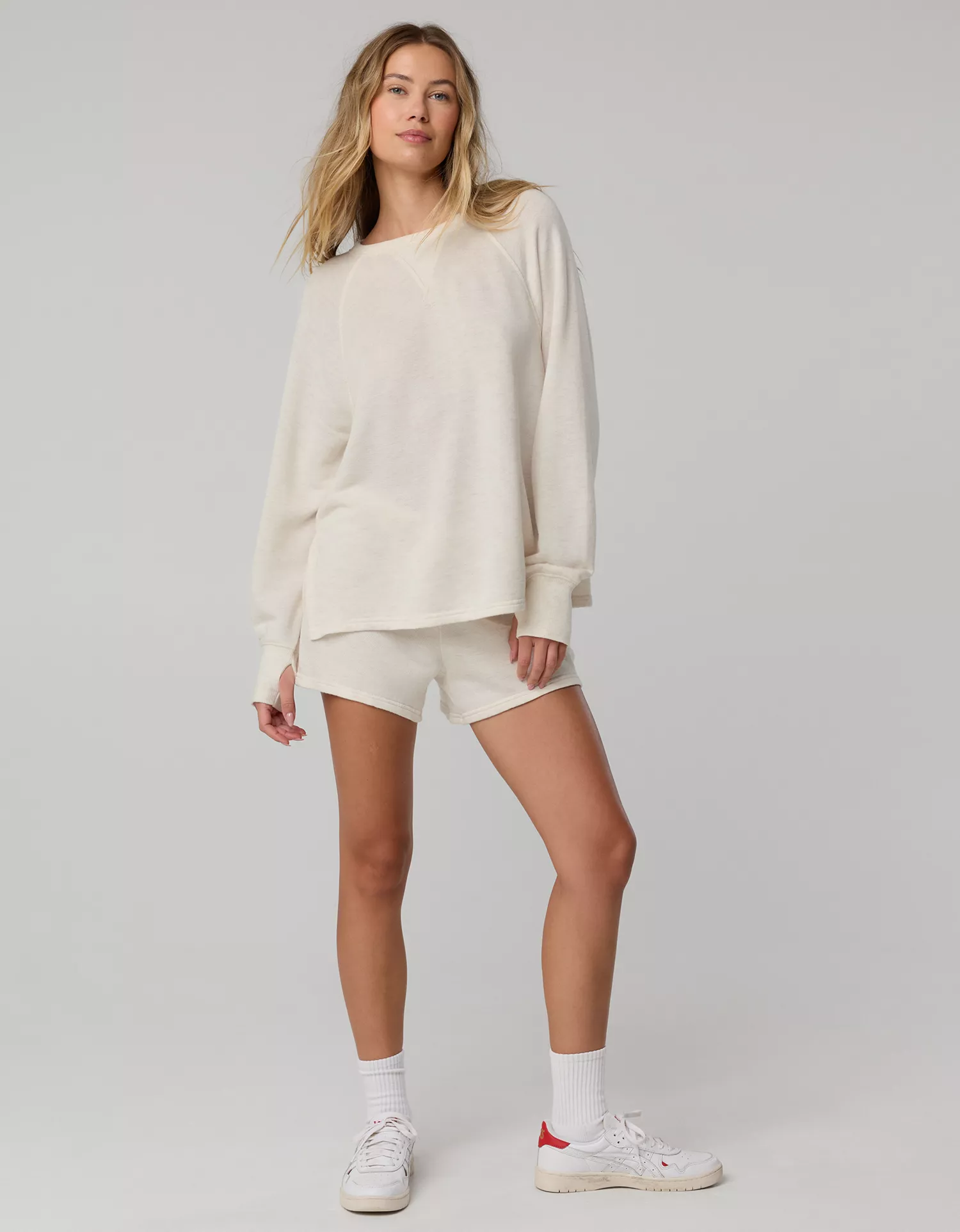 OFFLINE By Aerie Keep It 100 Terry Long Sleeve Crewneck