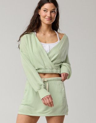 OFFLINE By Aerie Keep It 100 Terry Wrap Hoodie