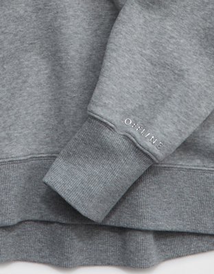 OFFLINE By Aerie Cloud Fleece Polo Sweatshirt