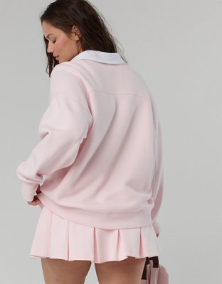 OFFLINE By Aerie Cloud Fleece Polo Sweatshirt
