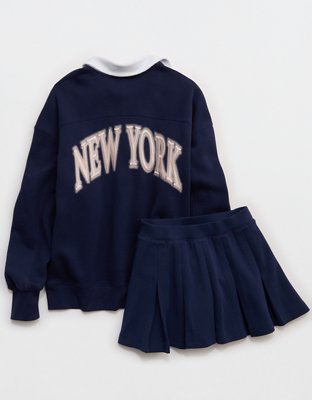 OFFLINE By Aerie Cloud Fleece Polo Sweatshirt
