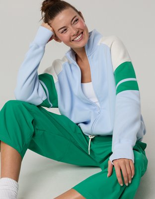 OFFLINE By Aerie Cloud Fleece Seamed Full Zip