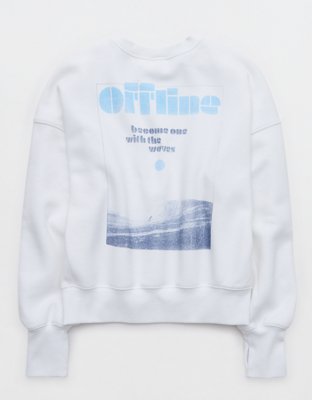 OFFLINE By Aerie Cloud Fleece Classic Crewneck Sweatshirt