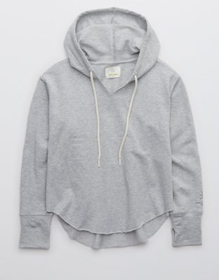 OFFLINE By Aerie OTT Fleece Raw Cut Hoodie