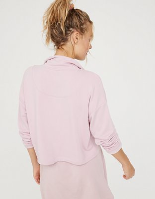 aerie fleece of mind zip jogger