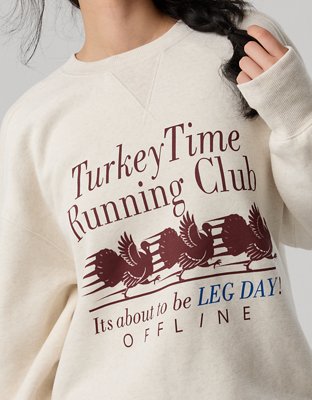 OFFLINE By Aerie Cloud Fleece Oversized Crewneck Sweatshirt