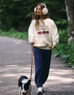 OFFLINE By Aerie Cloud Fleece Oversized Crewneck Sweatshirt