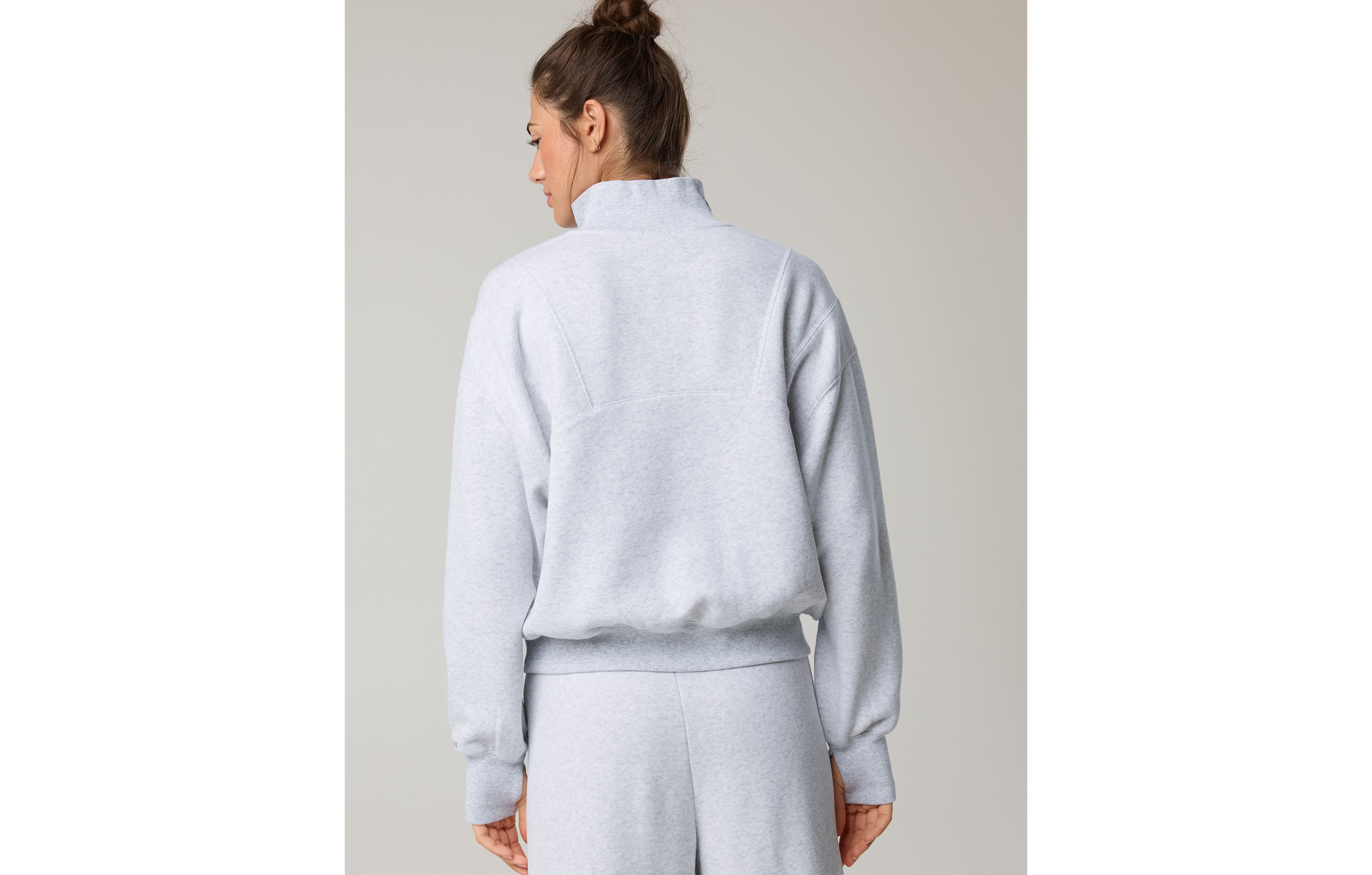 OFFLINE By Aerie Cloud Fleece Seamed Quarter Zip Sweatshirt