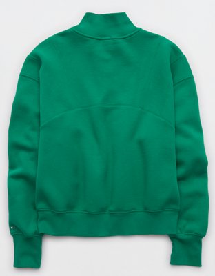 OFFLINE By Aerie Cloud Fleece Seamed Quarter Zip Sweatshirt