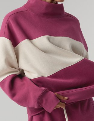 OFFLINE By Aerie Cloud Fleece Oversized Mockneck Sweatshirt